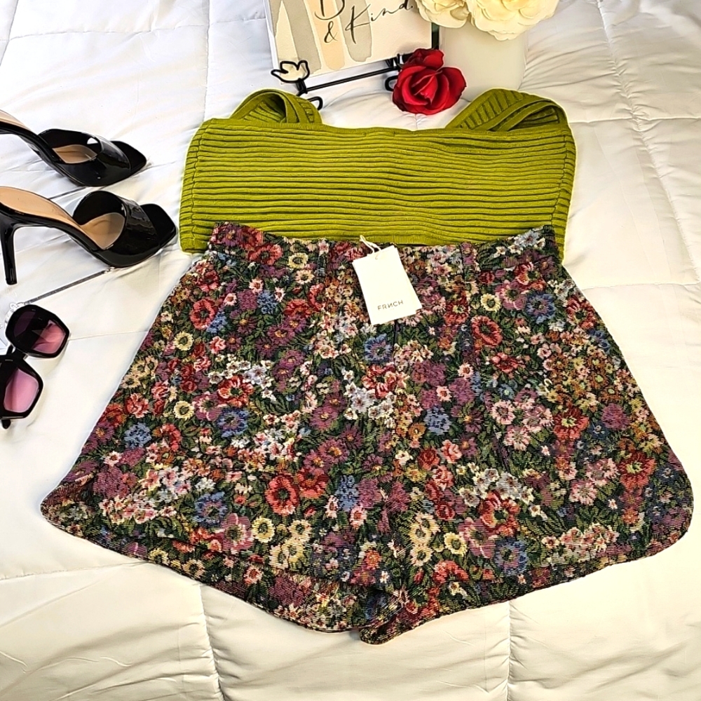 GRNCH Paris shorts Beach Shorts Elegant Wear Resort wear Garden Bliss - Picture 12 of 16